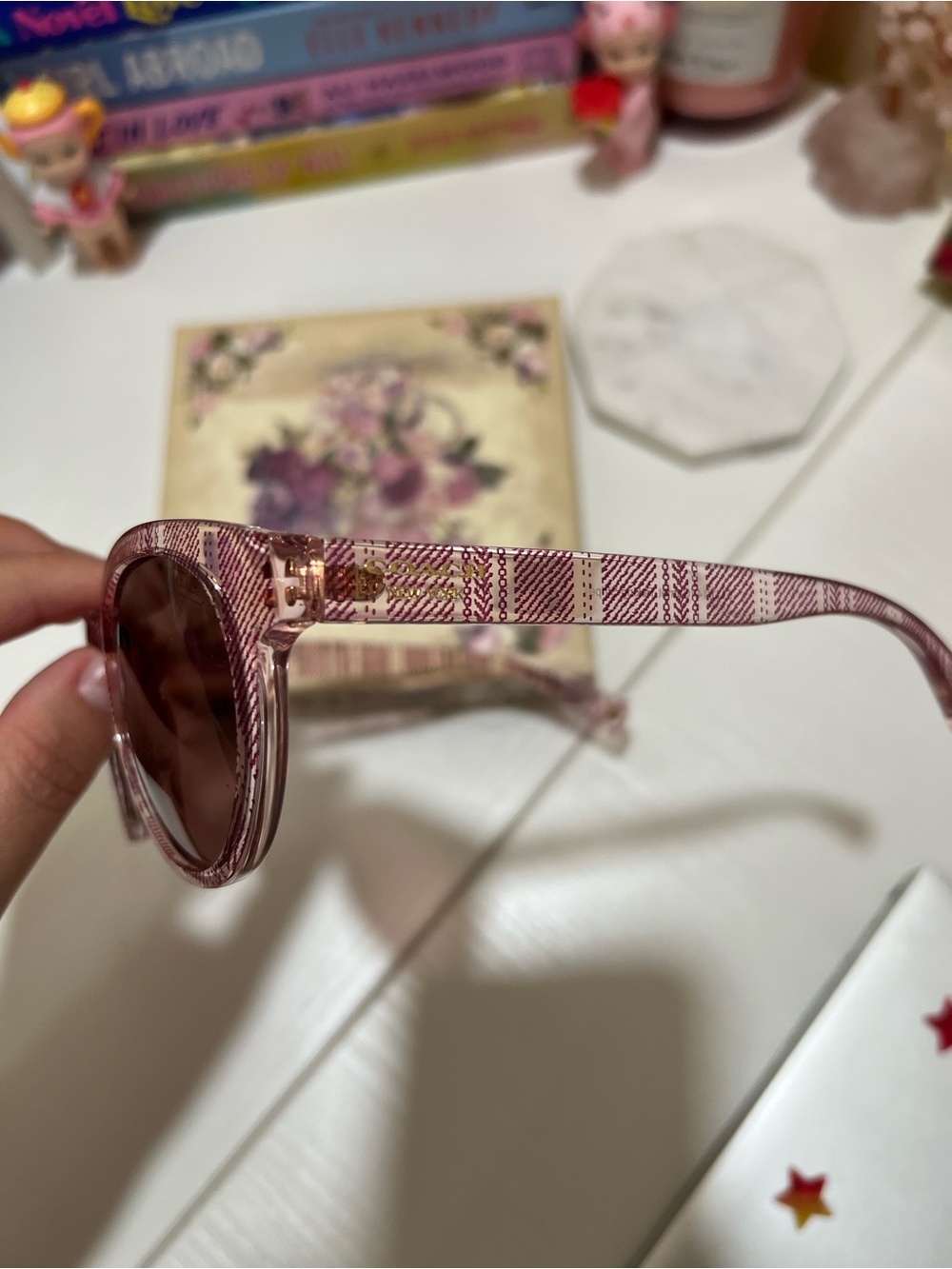 COACH Aria Garnet Sunglasses - Picture 4 of 6